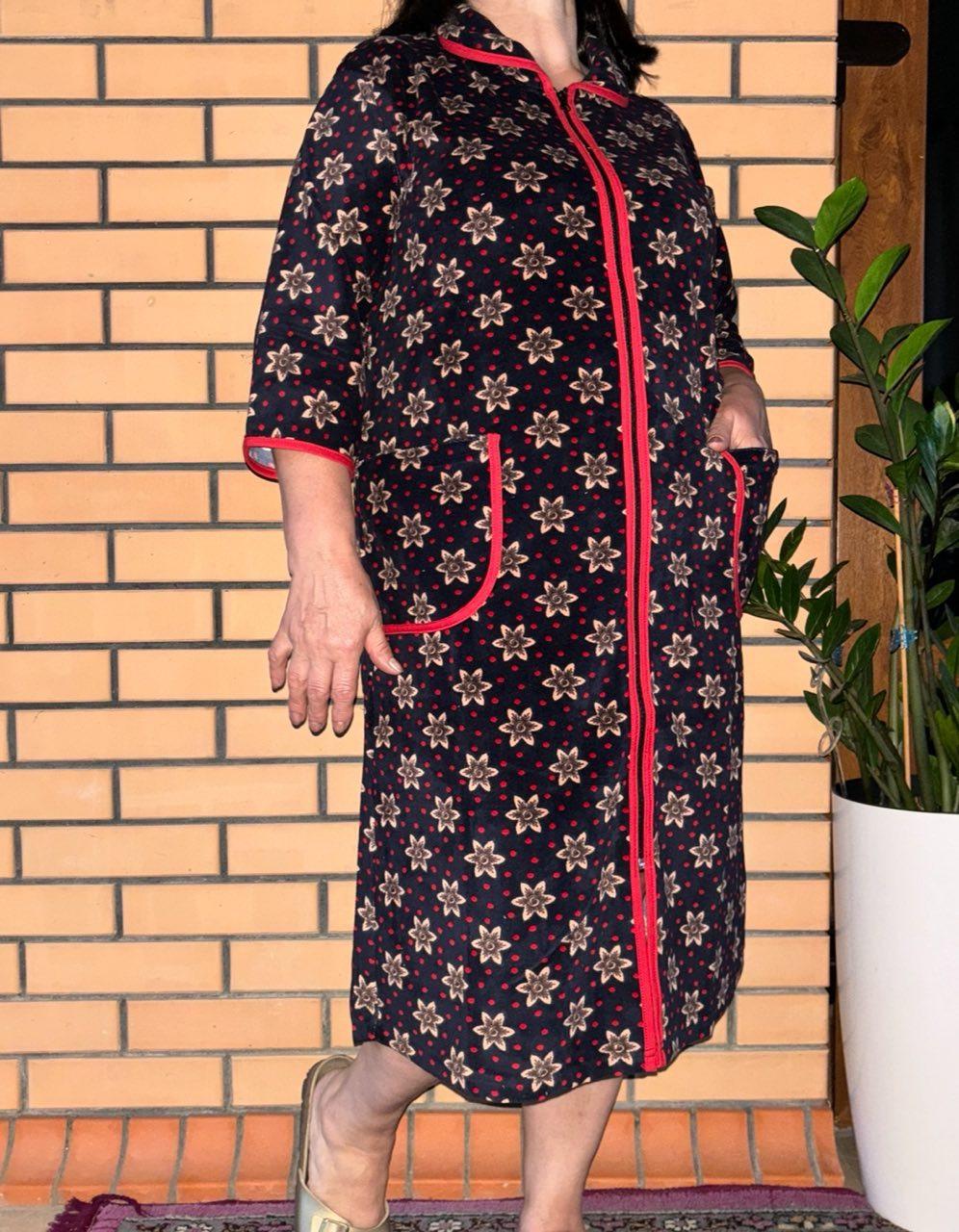 Халат жіночий велюр 58,60,62,64,66, фото 1