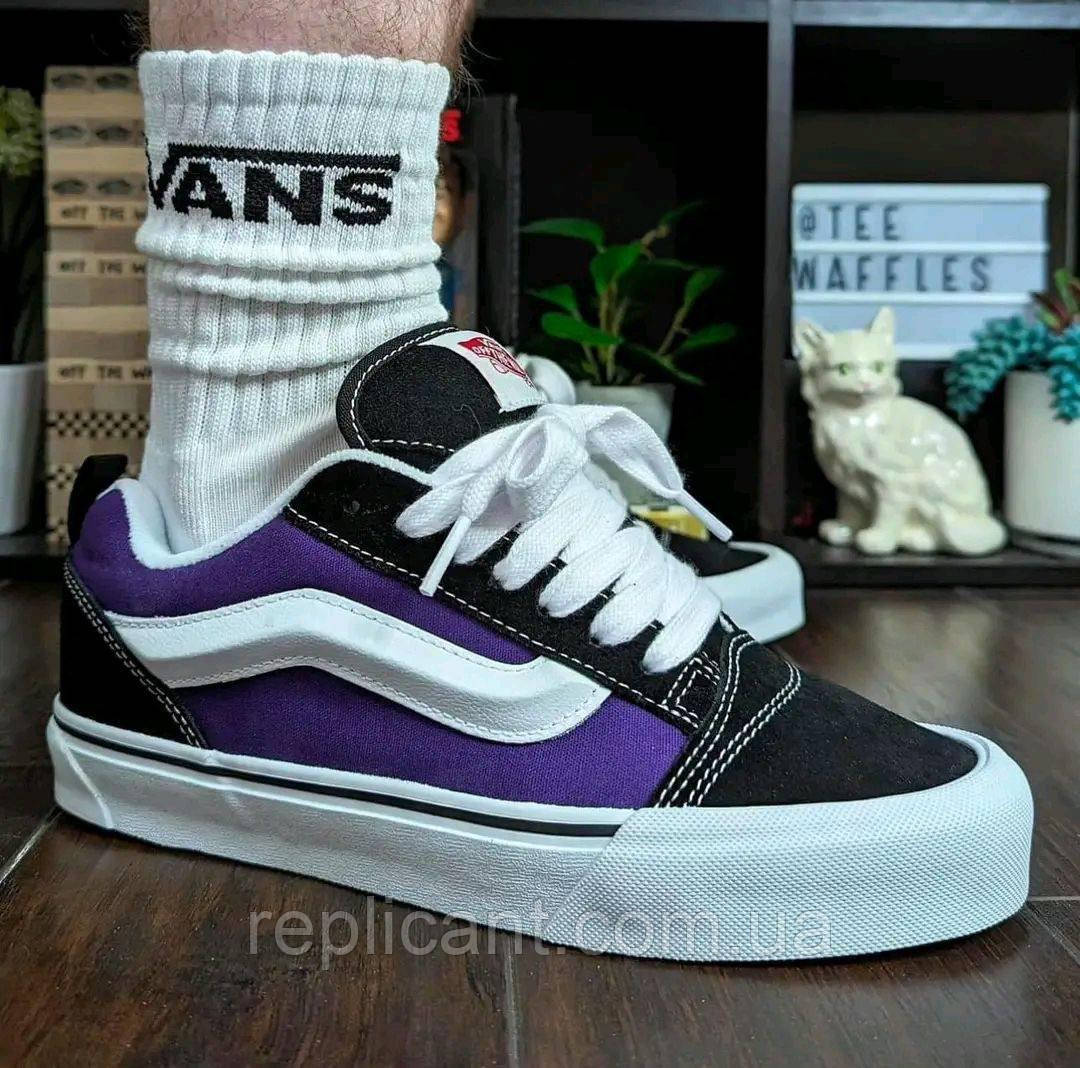 Кроссовки мужские Vans KNU Purple/Black чоловічі Кроссовки Vans, фото 1