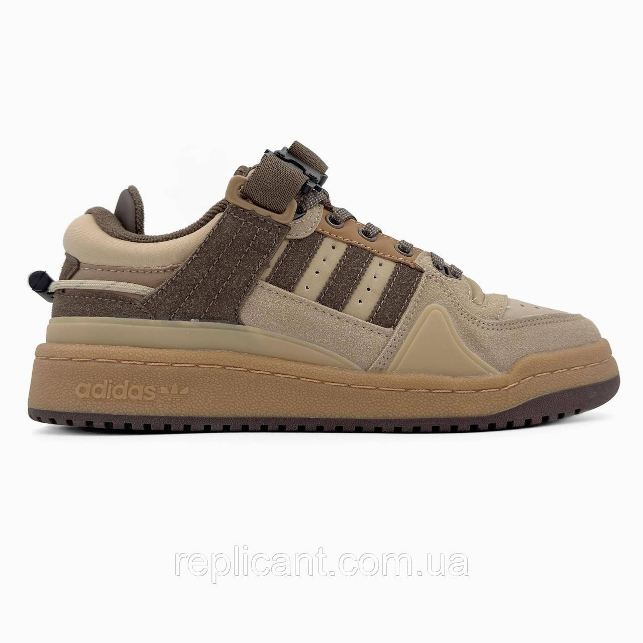 Кроссовки мужские Adidas Forum Low x Bad Bunny Brown чоловічі Кроссовки Adidas, фото 1