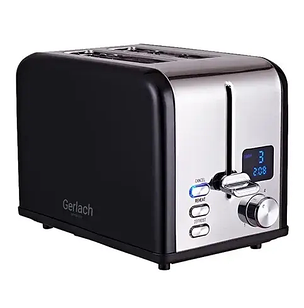 Тостер Gerlach GL-3221-black 1100 Вт Німеччина з дисплеєм
