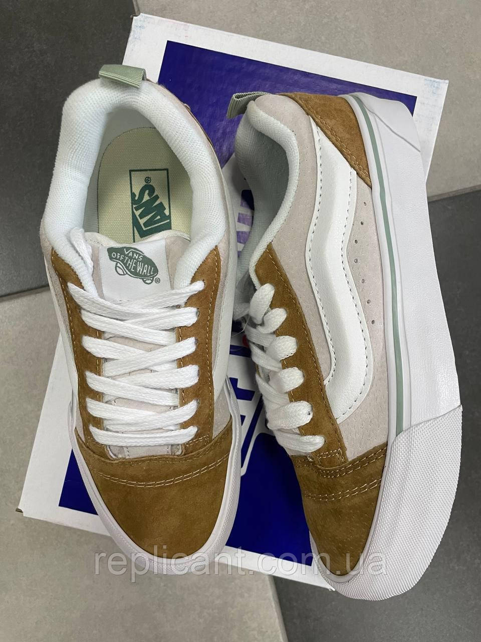 Кроссовки женские Vans KNU Mustard/White жіночі Кросівки Vans, фото 1