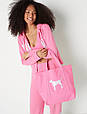 Сумка шопер PINK Victoria's Secret Canvas Tote (рожева), фото 4