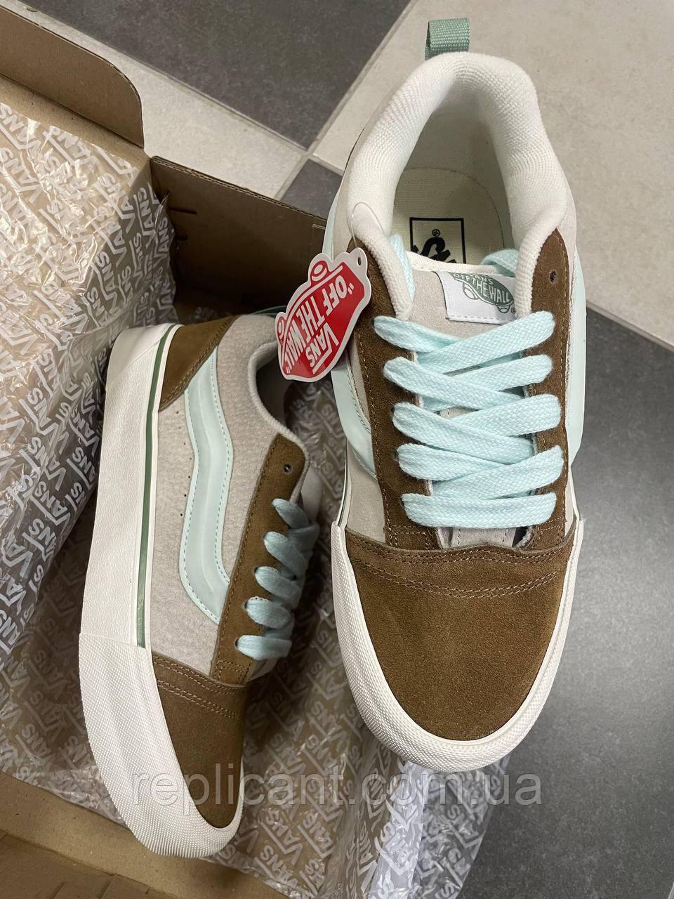 Кроссовки женские Vans  KNU Mustard/Mint жіночі Кросівки Vans, фото 1