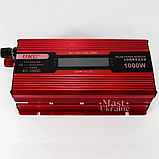 Перетворювач напруги AC-DC 12-220V автомобільний інвертор 1000W з LCD дисплеєм UKC -KC-1000., фото 3
