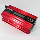 Перетворювач напруги AC-DC 12-220V автомобільний інвертор 1000W з LCD дисплеєм UKC -KC-1000., фото 4
