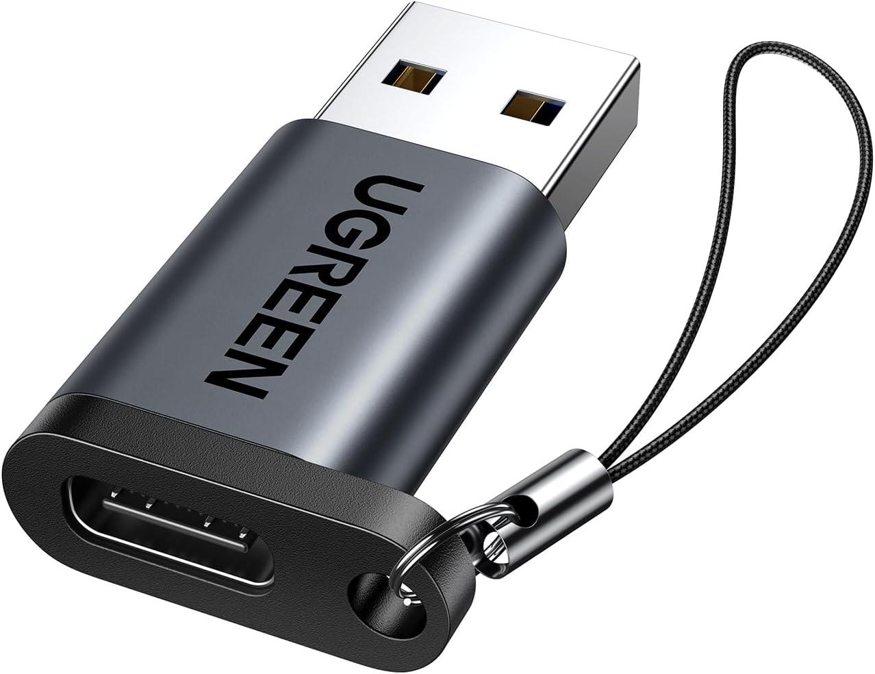 Адаптер переходник UGREEN Type C to USB A Charger Cable Converter Black (US276), фото 1