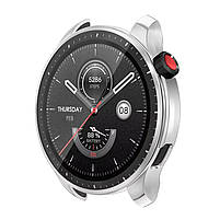 Захисний чохол для смарт годинника Amazfit Balance з плівкою сріблястий, фото 4