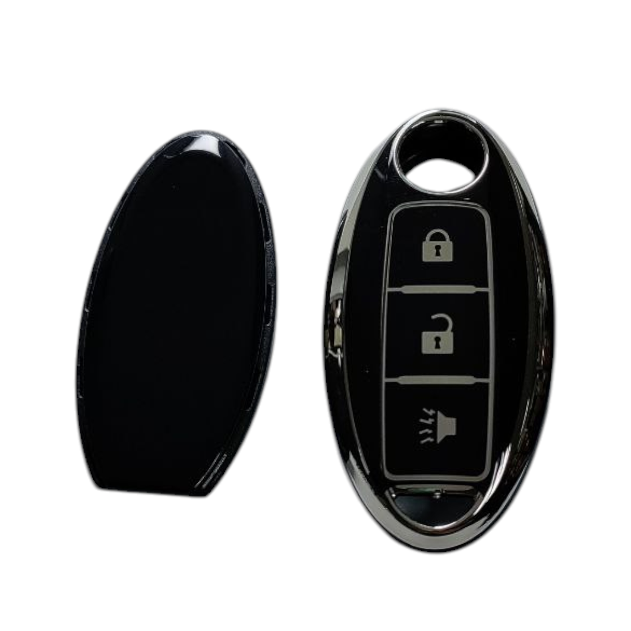 Чохол для ключа Nissan Juke, Leaf, Micra, Note, Patrol, Qashqai, Rogue, Tiida, X-Trail чорний, фото 1