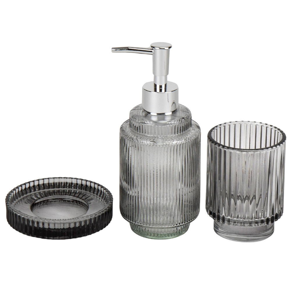 Набір для ванної кімнати 3 предмети скло 19117-010 VE