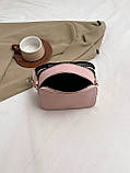 Жіноча сумка 8529 крос-боді рожева, фото 6