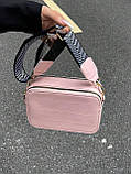 Жіноча сумка 8529 крос-боді рожева, фото 2