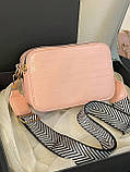 Жіноча сумка 8529 крос-боді рожева, фото 3