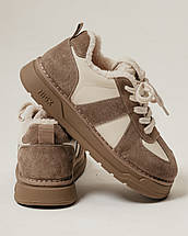 Кросівки жіночі Lifexpert 80021 36 бежево-молочна шкіра замша хутро, фото 5