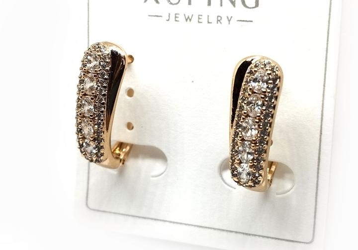 Сережки з камінцями XuPing жіночі, фото 1