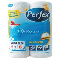 Паперові рушники Perfex Deluxe 3 шари 2 рулони (8606102287381), фото 1