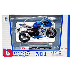 Дитяча модель Мотоцикла "Suzuki GSX-R1000 R 2021" Bburago 18-51030-13 масштаб 1:18, Toyman