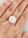 Кабошон місячний камінь. Камінь без оправи адуляр коло. Діаметр 15 мм., фото 2