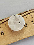 Кабошон місячний камінь. Камінь без оправи адуляр коло. Діаметр 15 мм., фото 4