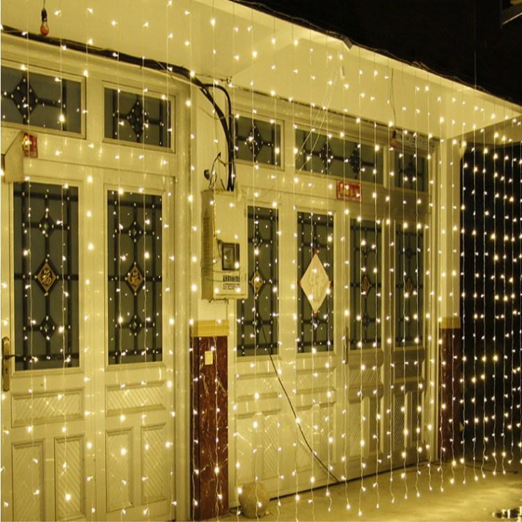 Світлодіодна гірлянда LTL Штора Сurtain 6*3метрів 900 led 220v Жовтий
