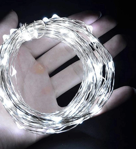 Гірлянда світлодіодна нитка "крапля роси" 20м 200 Led від Usb холодний білий
