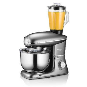 Кухонний комбайн 3в1 Mozano Kitchen Assistent 2300 Вт чаша 6.2л  + мясорубка з насадкою для ковбас Silver