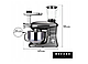Кухонний комбайн 3в1 Mozano Kitchen Assistent 2300 Вт чаша 6.2л  + мясорубка з насадкою для ковбас Silver, фото 10