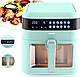 Багатофункціональна піч 10 програм DMS HFG-7R 1600 Вт з духовкою системою Air Fryer, функція Гаряче повітря, фото 3