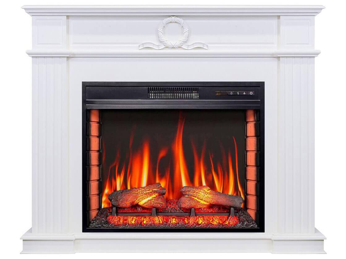 Камінокомплект ArtiFlame NEOCLASSIC AF28S БІЛИЙ Б'ЯНКО (зі звуком), фото 1