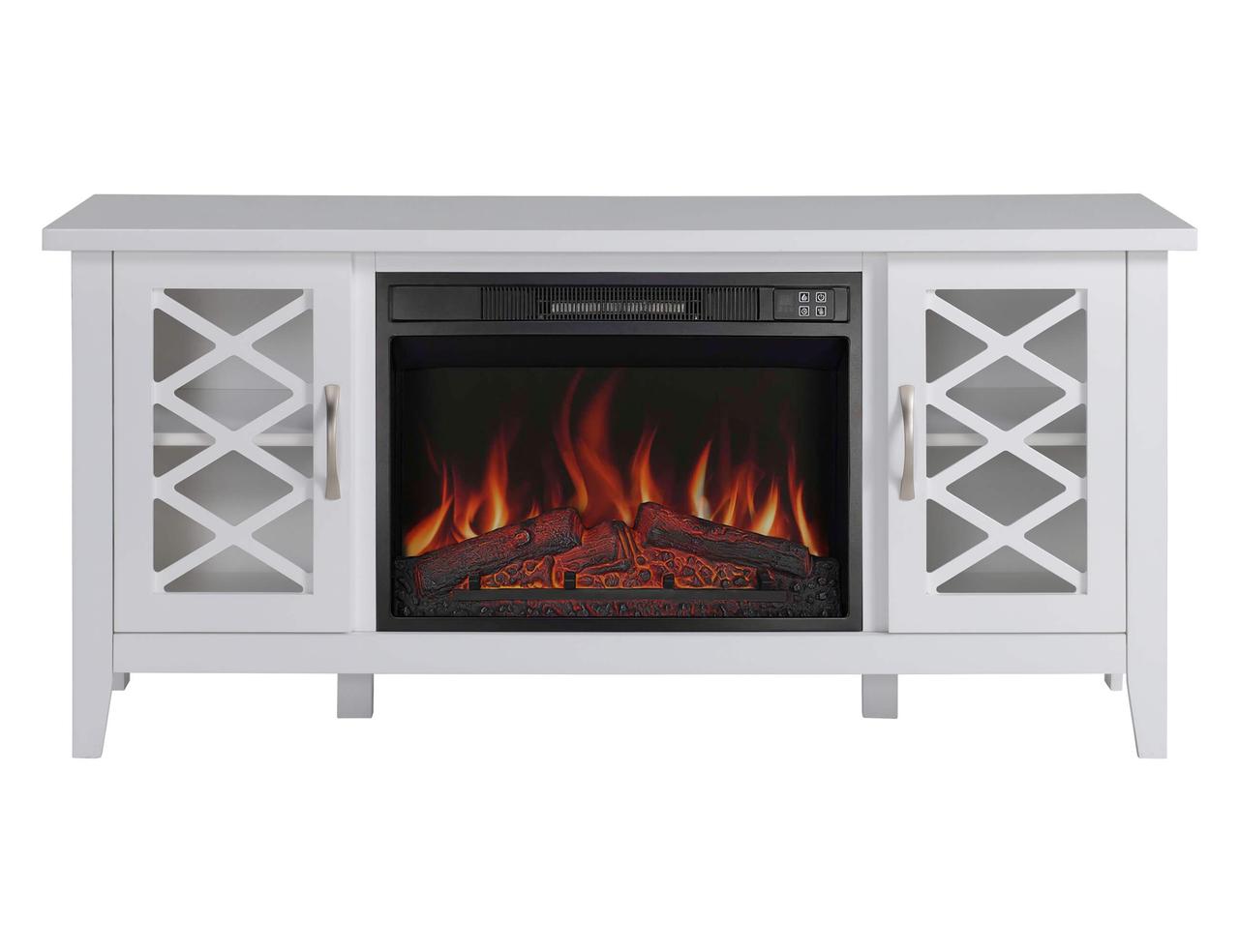 Камінокомплект ArtiFlame Odessa AF23S білий з обігрівом і звуком горіння вогню, фото 1