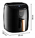 Аерофритюрниця (фритюрниця без жиру)  Mozano Active Fryer AGD/FRY/01 Gold, фото 4