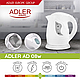 Білий пластиковий чайник 1,0 л Adler AD 08, фото 7