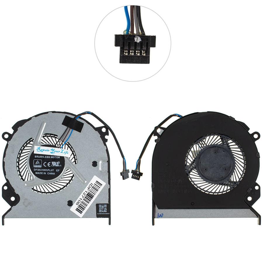 Оригінальний вентилятор для ноутбука XIAOMI 15.6 MI Ruby, 4pin (GPU FAN) (Forcecon FCN 0FL250000H, DFS531005PL0T) (Кулер), фото 1