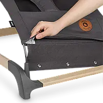 Дитячий шезлонг Lionelo JUNE GREY STONE, фото 4