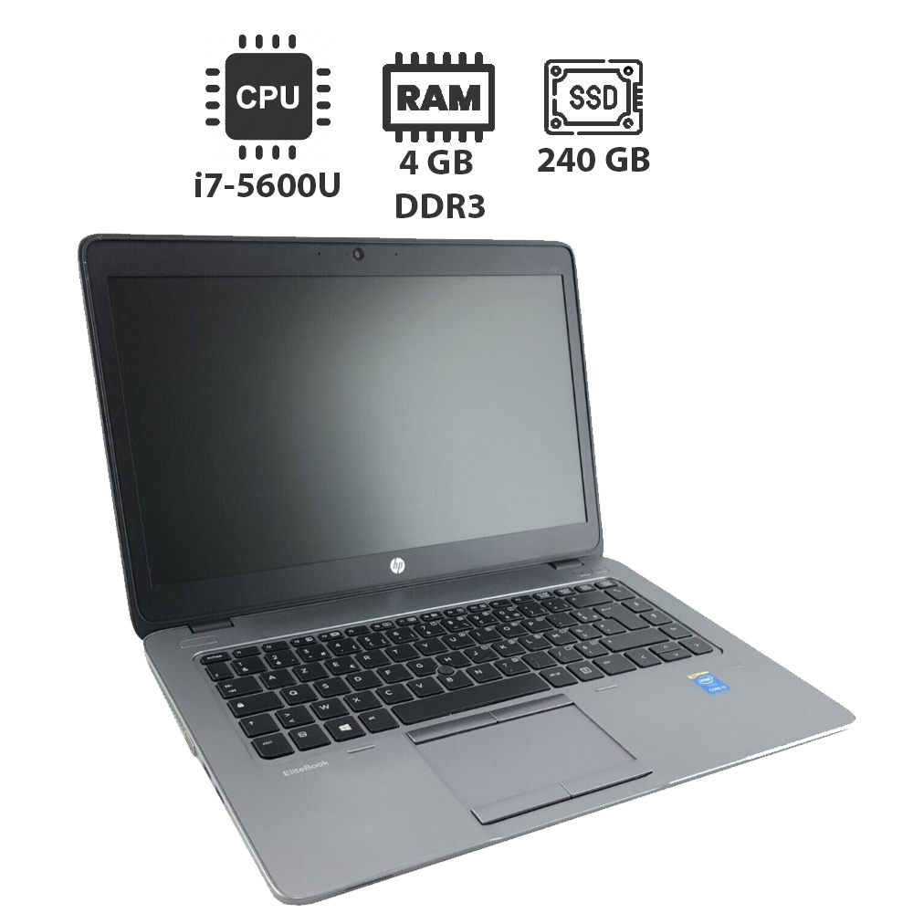 Ноутбук HP EliteBook Folio 1040 G2/ 14" (1920x1020)/ Core i7-5600U/ 4 GB RAM/ 240 GB SSD/ HD 5500