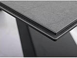 Стіл WESTIN CERAMIC 160(240)*90 світло-сірий PIETRA DI SAVOIA/чорний мат, фото 5
