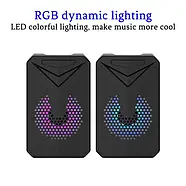 Настільні комп'ютерні стерео колонки зі світлодіодним підсвічуванням Aoas e-005 Акустика для ноутбуків та ПК, фото 3