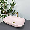Умивальник (раковина) VBI AVEZZANO PINK MATT накладний, фото 6