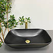 Умивальник (раковина) VBI AVEZZANO BLACK MATT накладний, фото 6