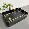 Умивальник (раковина) VBI VELLETRI BLACK STONE MATT накладний, фото 6