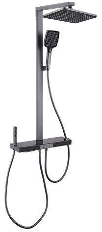 Душова колона з термостатичним змішувачем Mixxus Premium Next-009-J Graphite, 4 режими (MI6544), фото 1