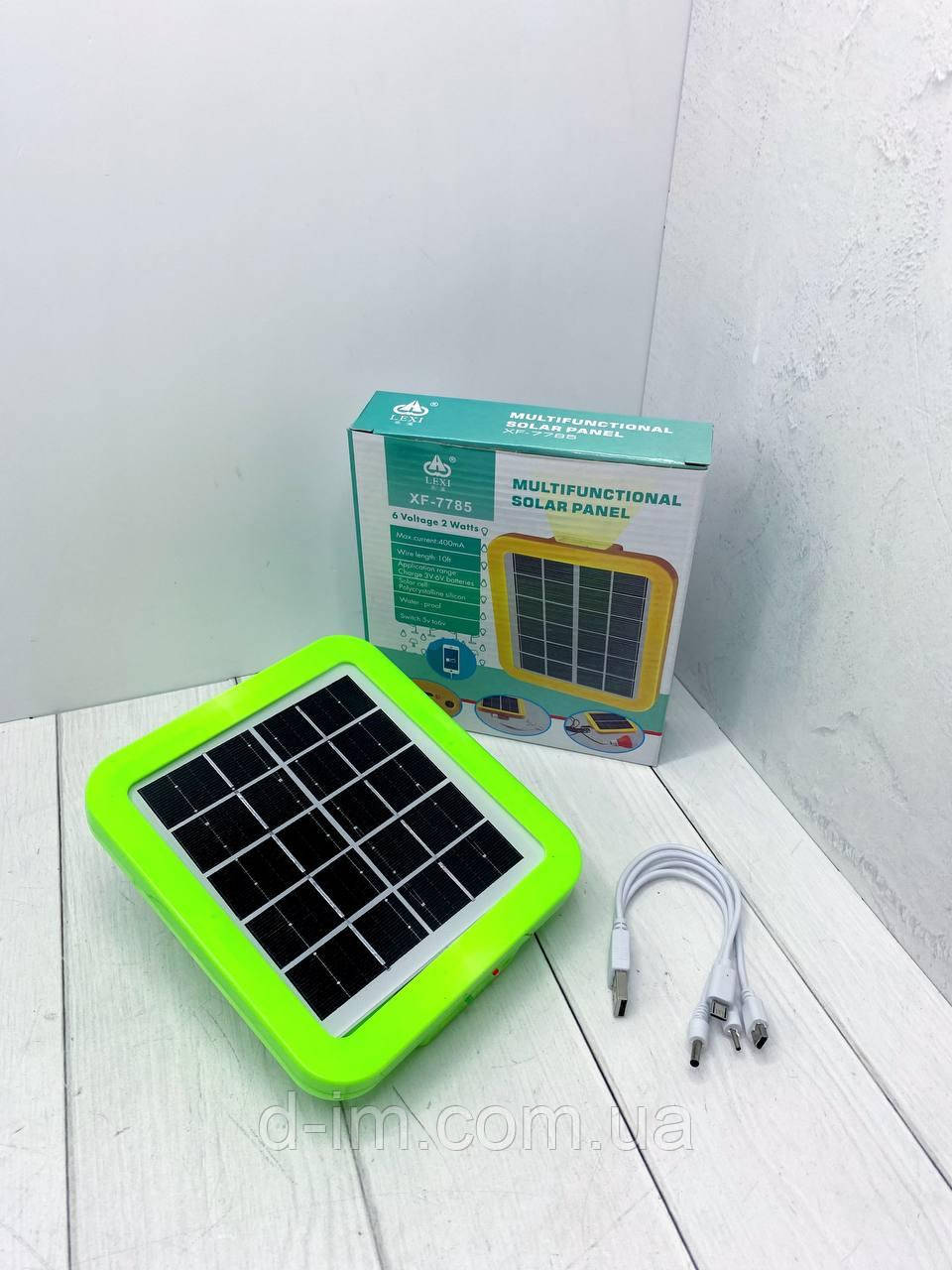 Ліхтар із сонячною панеллю Lexi XF-7785 PowerBank + LED-лампочка (B)