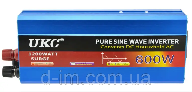 Інвертор AC/DC sine 600W 12v чистий синус