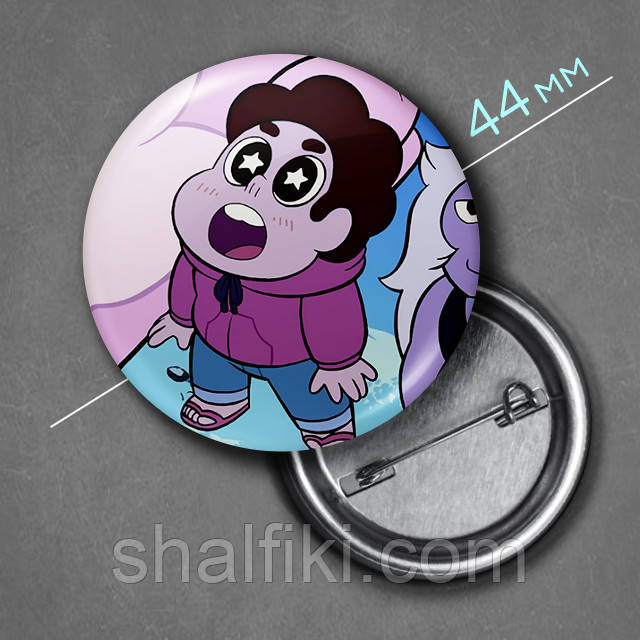 "Стівен (Стівен Юніверс / Steven Universe)" значок круглий на булавці Ø44 мм