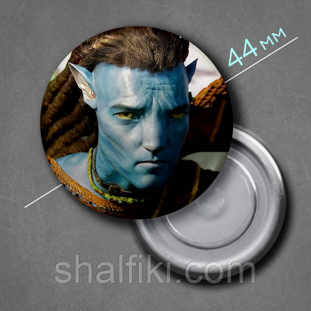 "Джек Саллі (Аватар Шлях води / Avatar The Way of Water)" магніт круглий Ø44 мм, фото 1