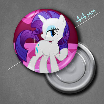 "Раріті (Мій маленький поні / My Little Pony) " магніт круглий Ø44 мм