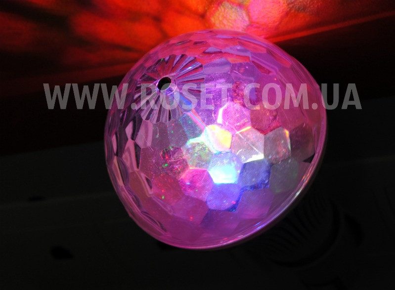 Вращающаяся светодиодная диско-лампочка - LED Full Color Rotating Lamp (Big Size) - фото 4 - id-p444740991