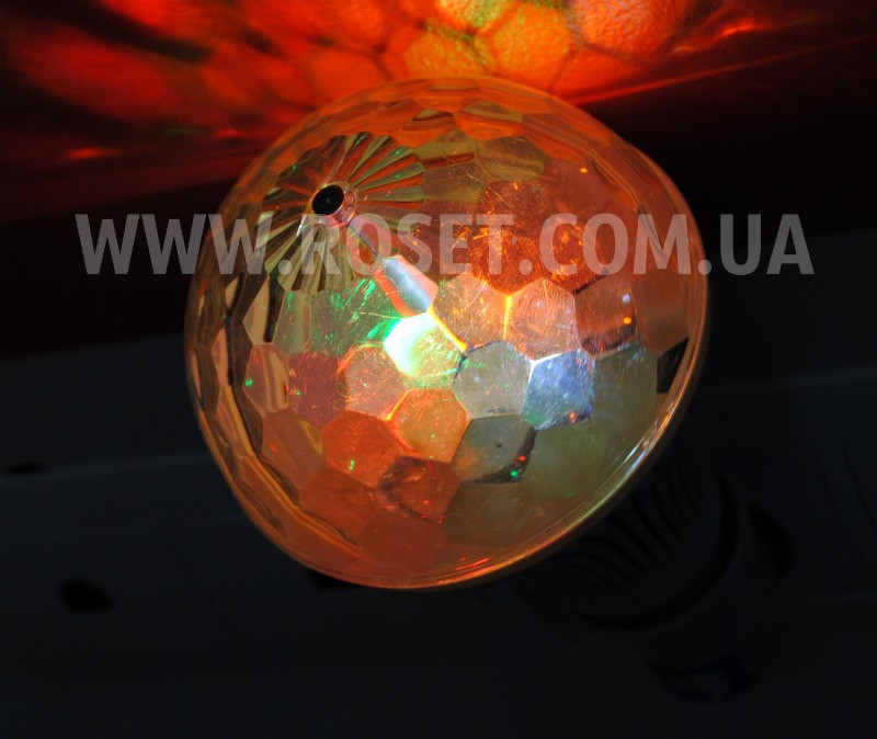 Вращающаяся светодиодная диско-лампочка - LED Full Color Rotating Lamp (Big Size) - фото 6 - id-p444740991