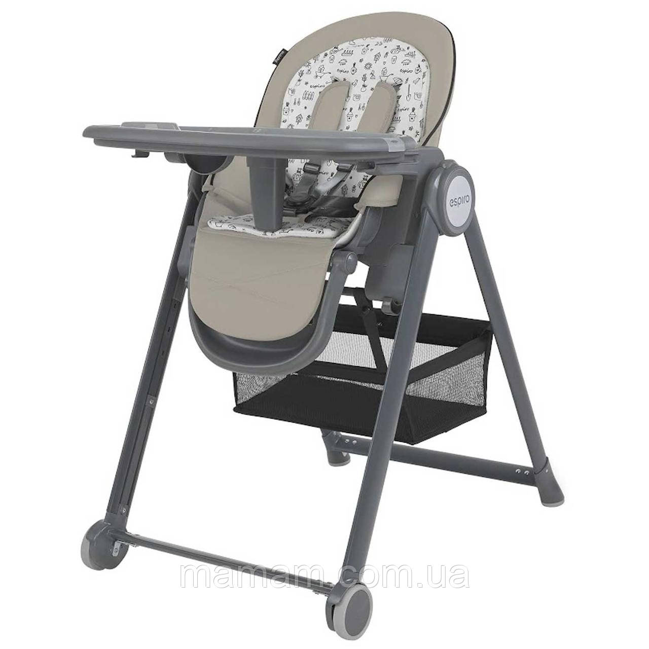 Стільчик для годування Espiro Penne 107 Warm Grey, фото 1