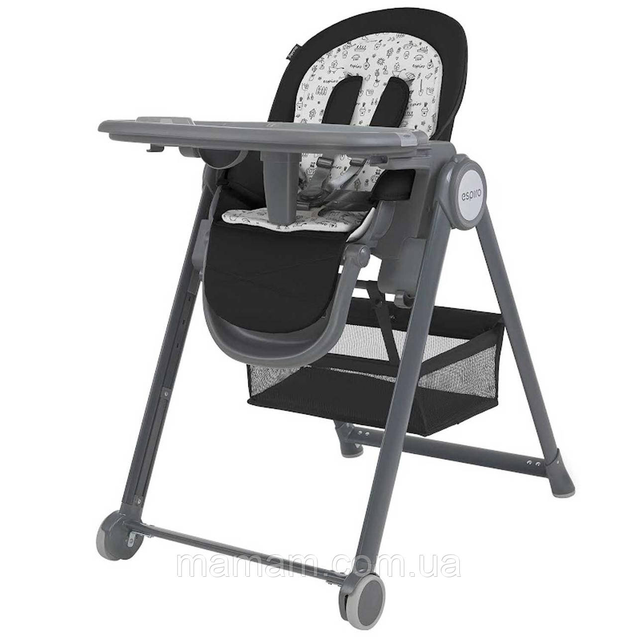 Стільчик для годування Espiro Penne 110 Black, фото 1