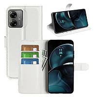 Чохол-книжка Litchie Wallet для Motorola G14 White